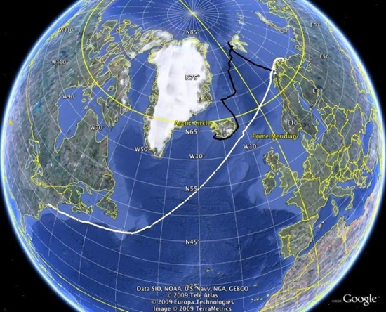 Knorr ship track